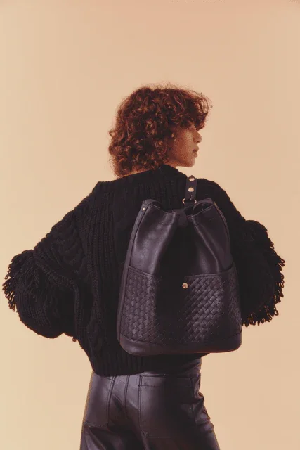 JOSEFINA BACKPACK BLACK Braided - Image 9