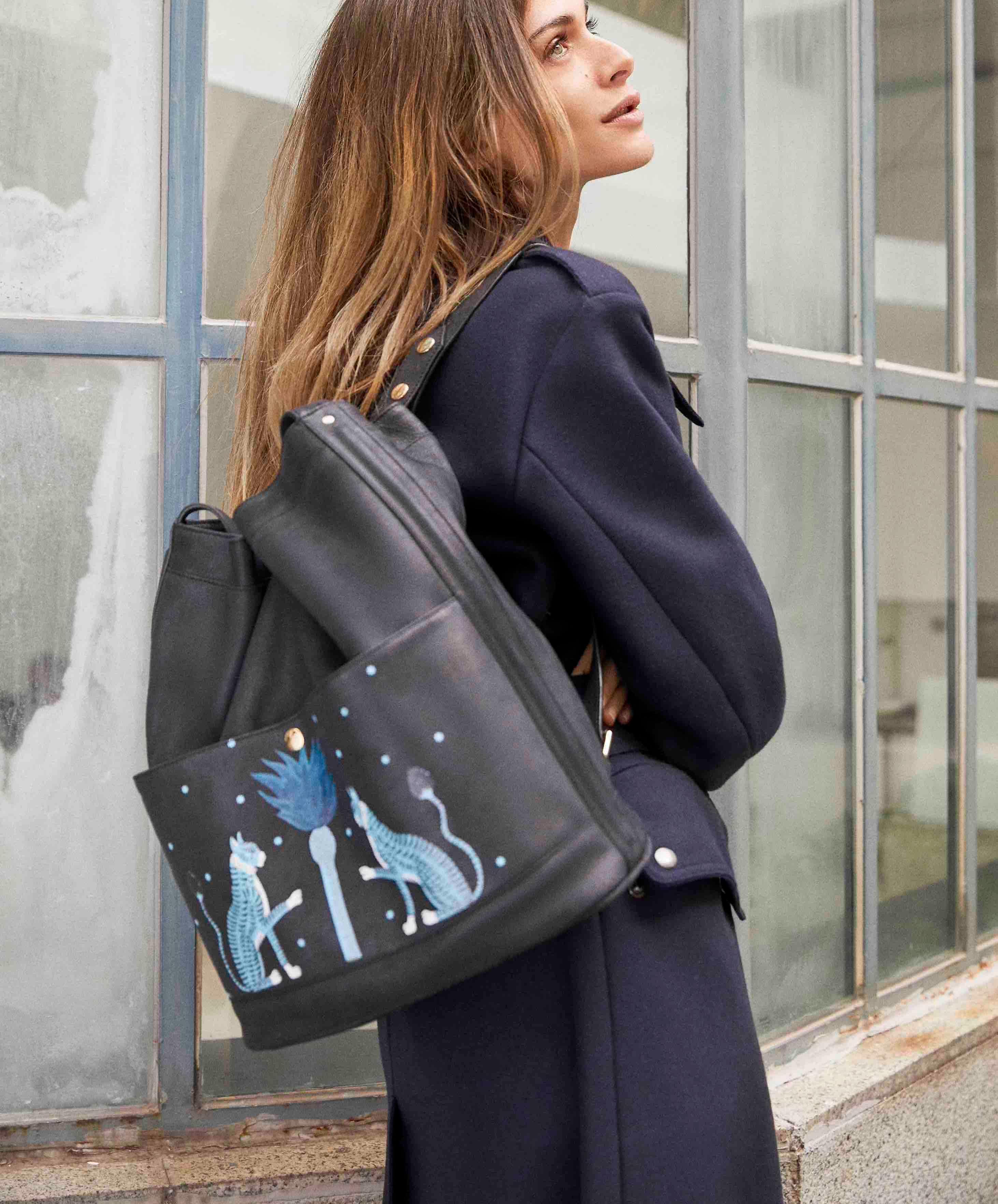 JOSEFINA BACKPACK BLACK FUNTASIA TIGERS - Image 7