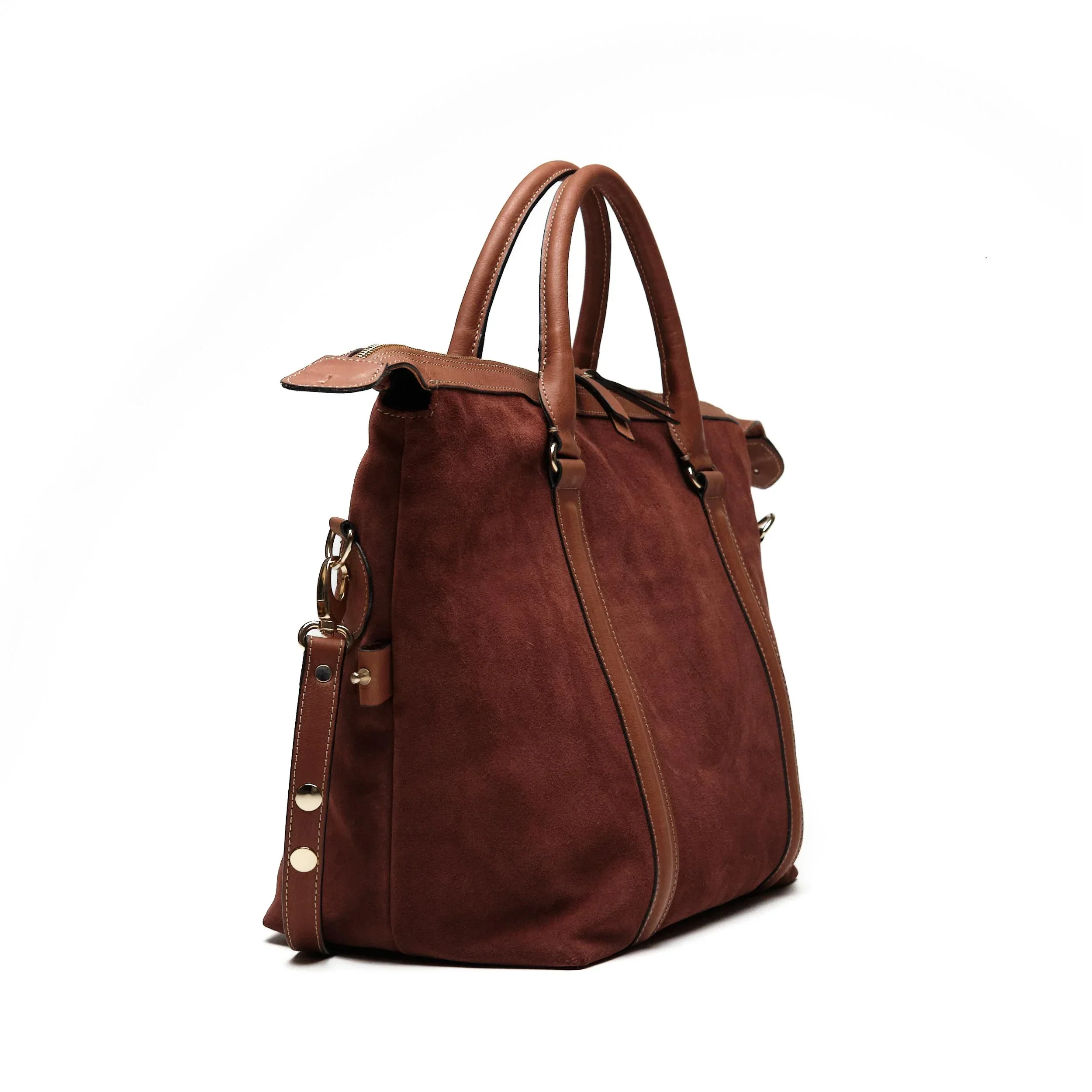 JOSEFINA TOTE LARGE BROWN (Suede) - Image 2
